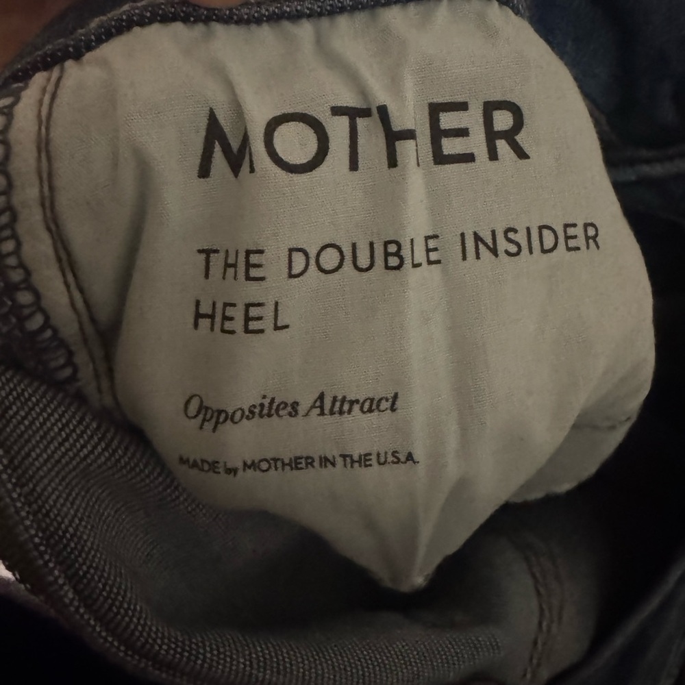 Mother The Double Insider Heel Jeans size 25 in Opposites Attract - Picture 4 of 8